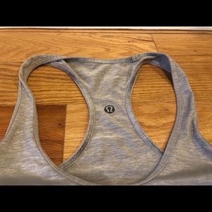 Lululemon metallic silver Cool Racerback